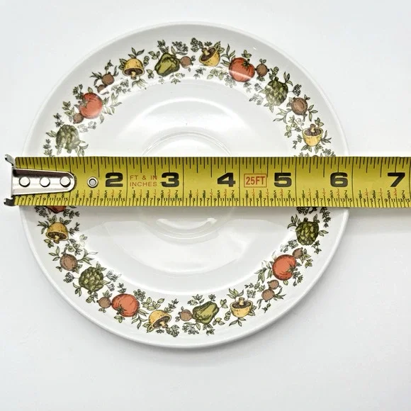 Centura by Corning Spice Of Life Coffee Cup Saucer Set Tea Vintage 8 oz 6" Plate - Picture 7 of 11